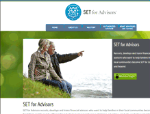 Tablet Screenshot of mysetforlifeadvisors.com